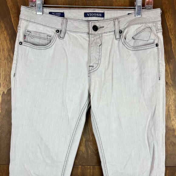 Vigoss Womens Jeans Light Gray The Jagger Super Skinny Stretch 29x31 - Picture 2 of 11